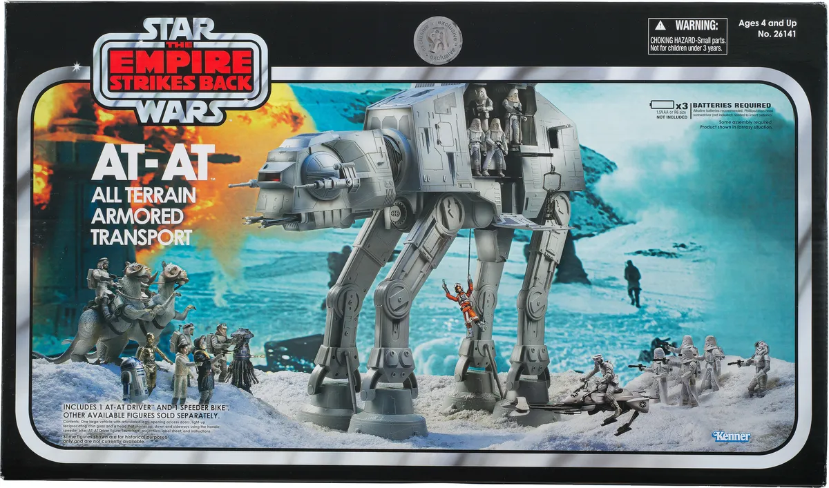 AT-AT (The Empire Strikes Back) Vintage Collection-voertuig in de verpakking