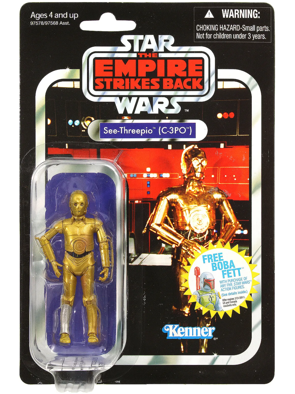 VC06 C-3PO op de klassieke Vintage Collection-kaart