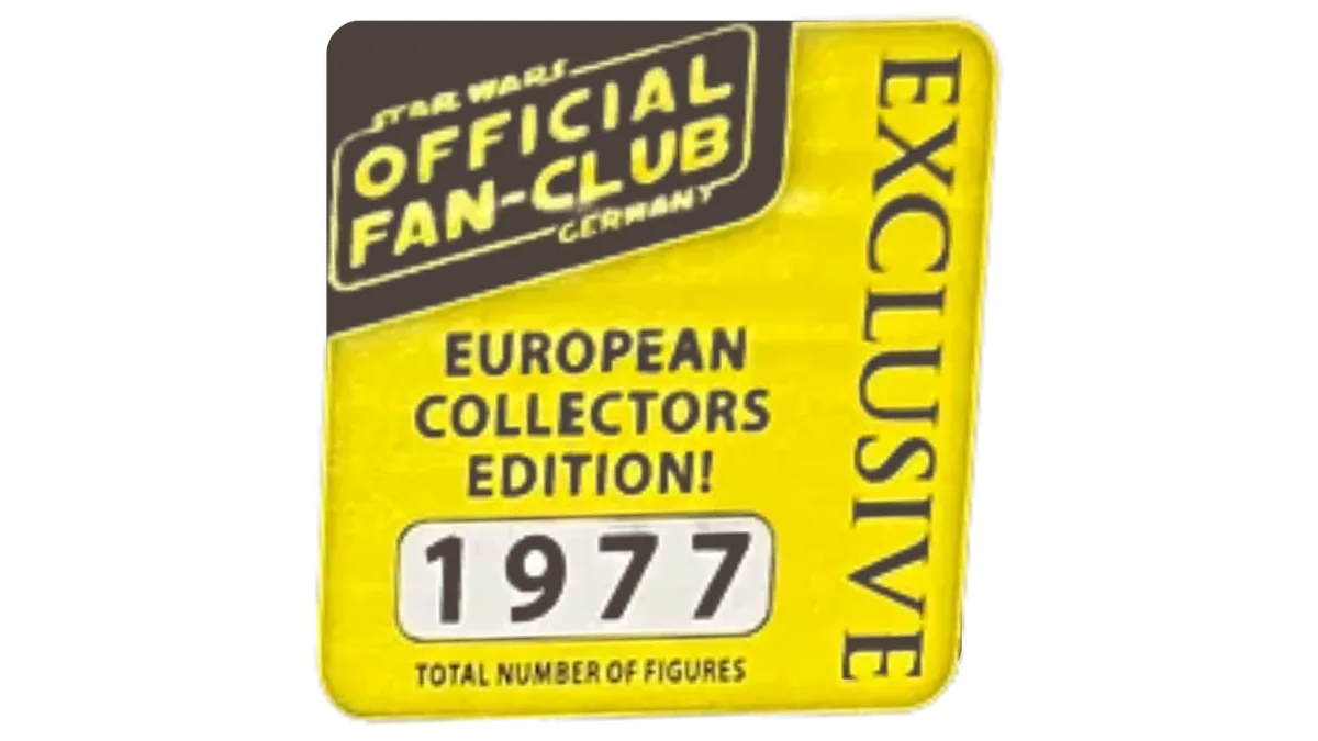 Gele OSWFC-sticker: Official Fan-Club Germany, European Collectors Edition, 1.977 figuren