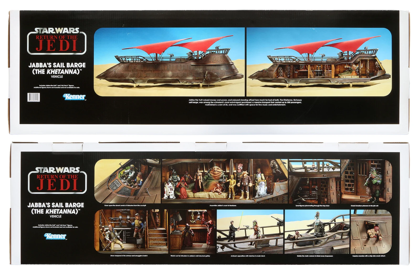 Achterkant van Jabba Sail Barge (The Khetanna) (HasLab)