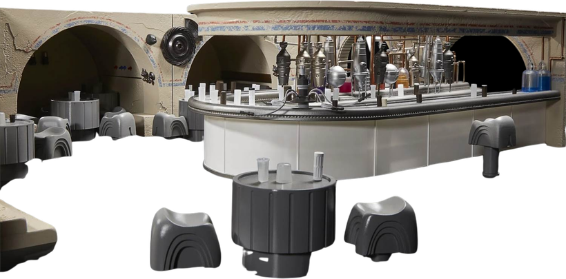 Centrale ronde bar van de Mos Eisley Cantina speelset