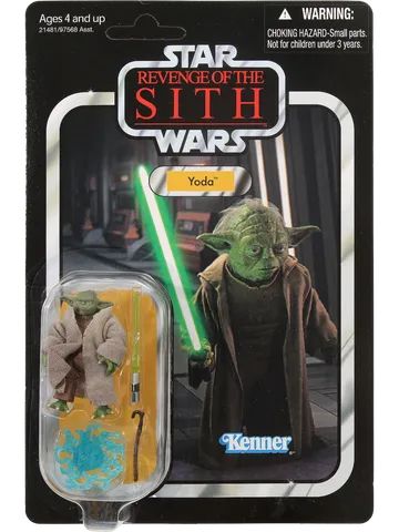 Reguliere VC20 Yoda op een Revenge of the Sith-kaart